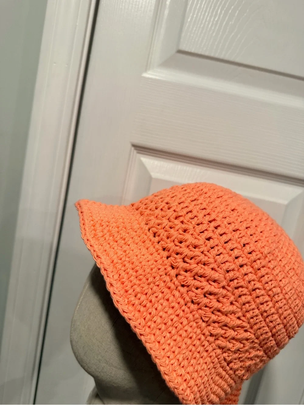 Handmade Crochet Bucket Hat 100% Cotton Lightweight Packable Festival Boho Beach